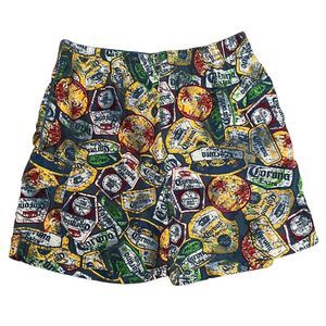 Corona Extra Men's Large (L) Board Shorts Swim Trunks Beer Bottle Print Surfing